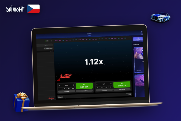 Trénink v Aviator demo Spinight na mobilu i notebooku před první skutečnou sázkou