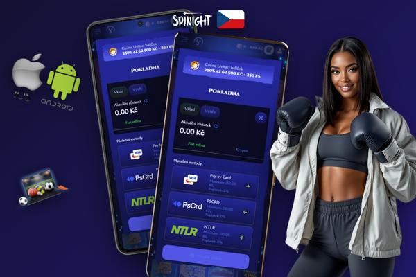 Mobilní aplikace Spinight umožňuje nabití účtu odkudkoliv na Androidu i iOS