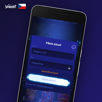 Spinight se zaregistrujte přes sociální síť – propojené ikony platforem na tmavém pozadí